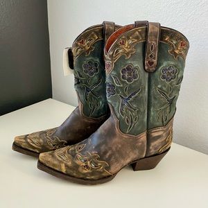 Dan Post Vintage Bluebird Boots size 10 NWT